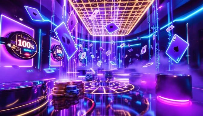 Antarmuka Permainan Angka 3D di rimba bola menampilkan pemilihan digit dan jenis taruhan